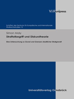 cover image of Straftatbegriff und Diskurstheorie